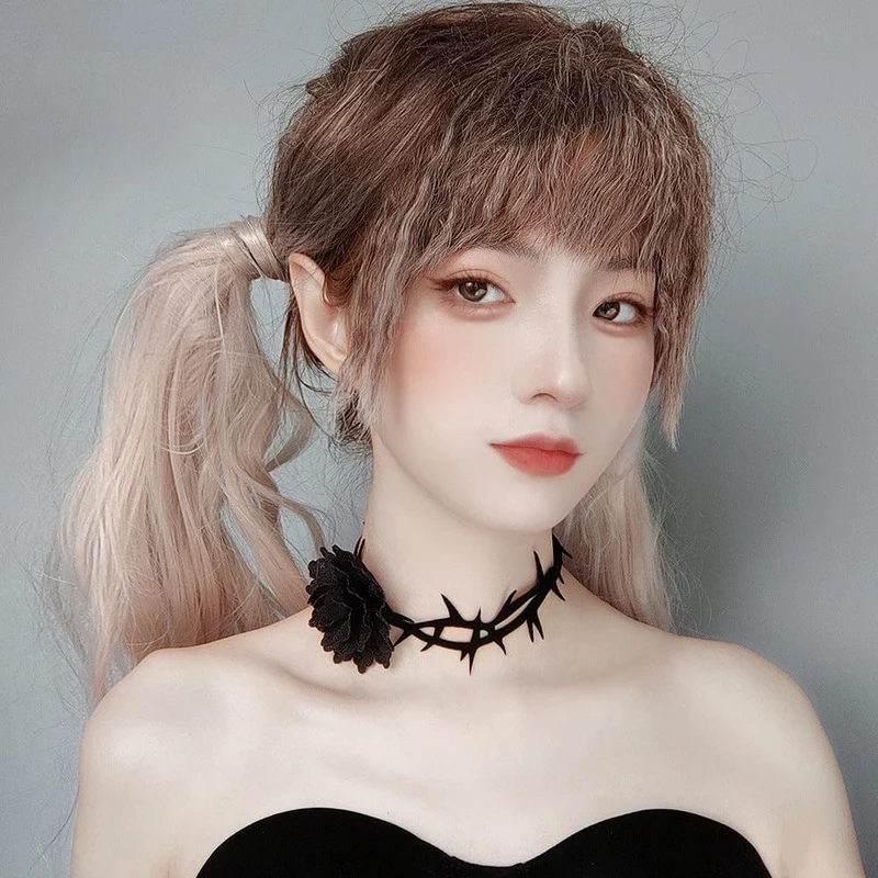 Gothic Floral Thorn Choker för kvinnor
