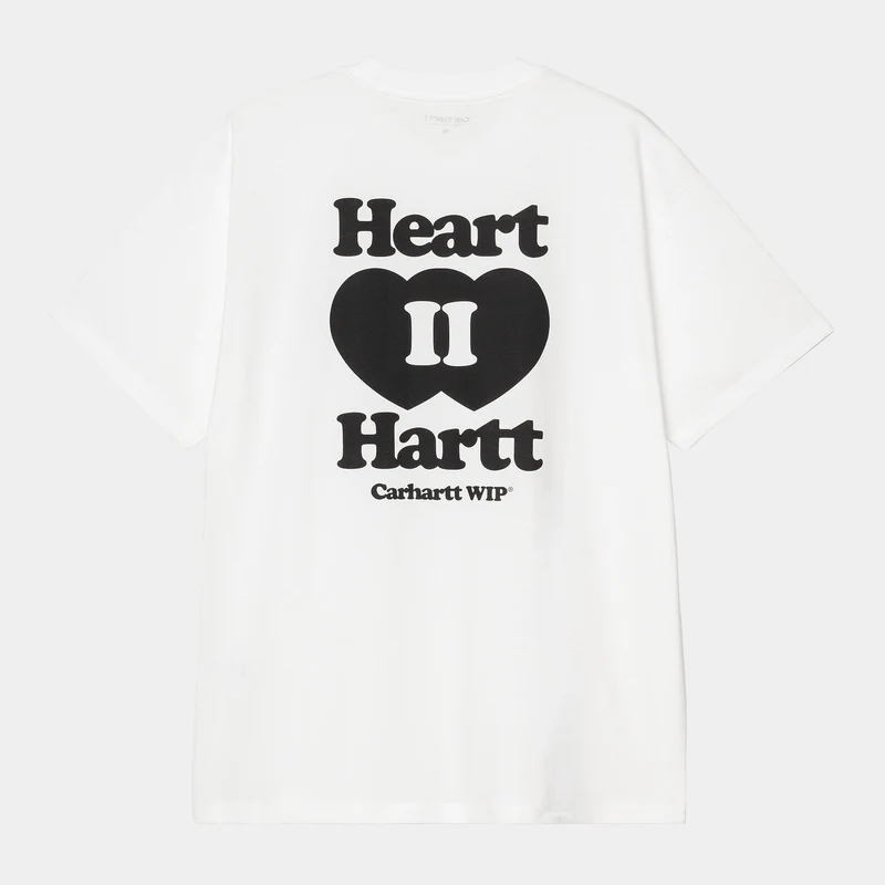 Carhartt WIP Herr Heart II Hartt T-shirt | Vit