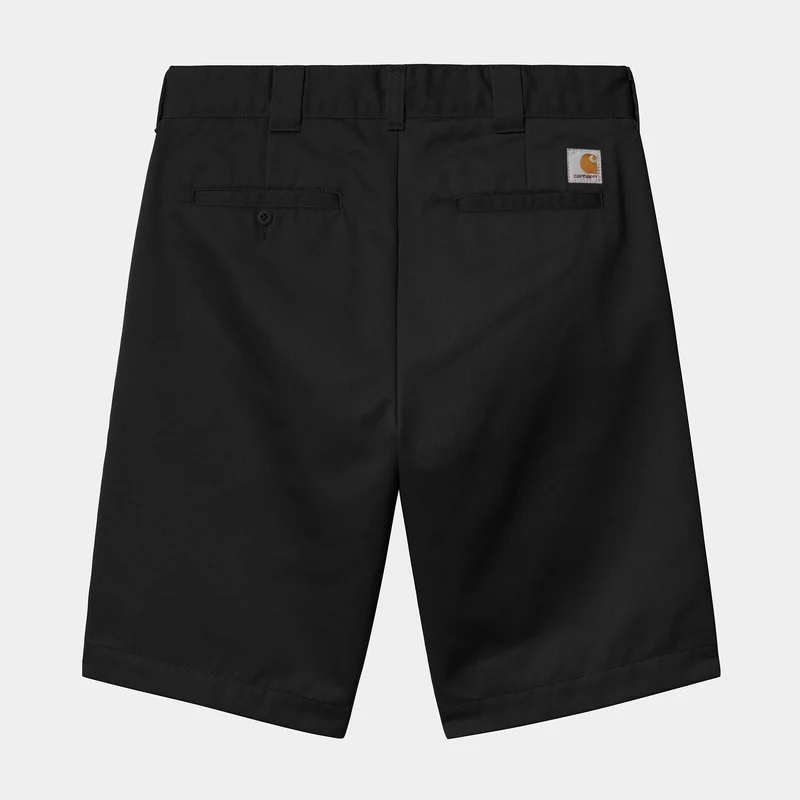 Carhartt WIP Herr Master Denison Twill Shorts | Svarta, rinsed