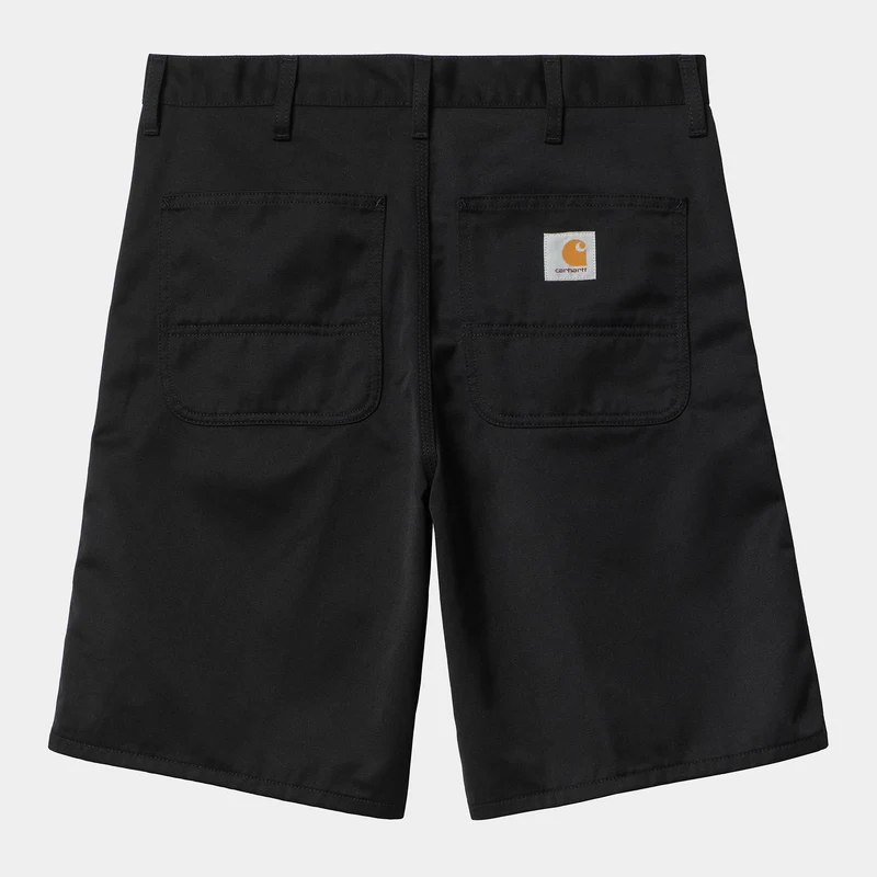 Carhartt WIP Enkla Denison Twill Shorts Herr | Svarta Sköljda
