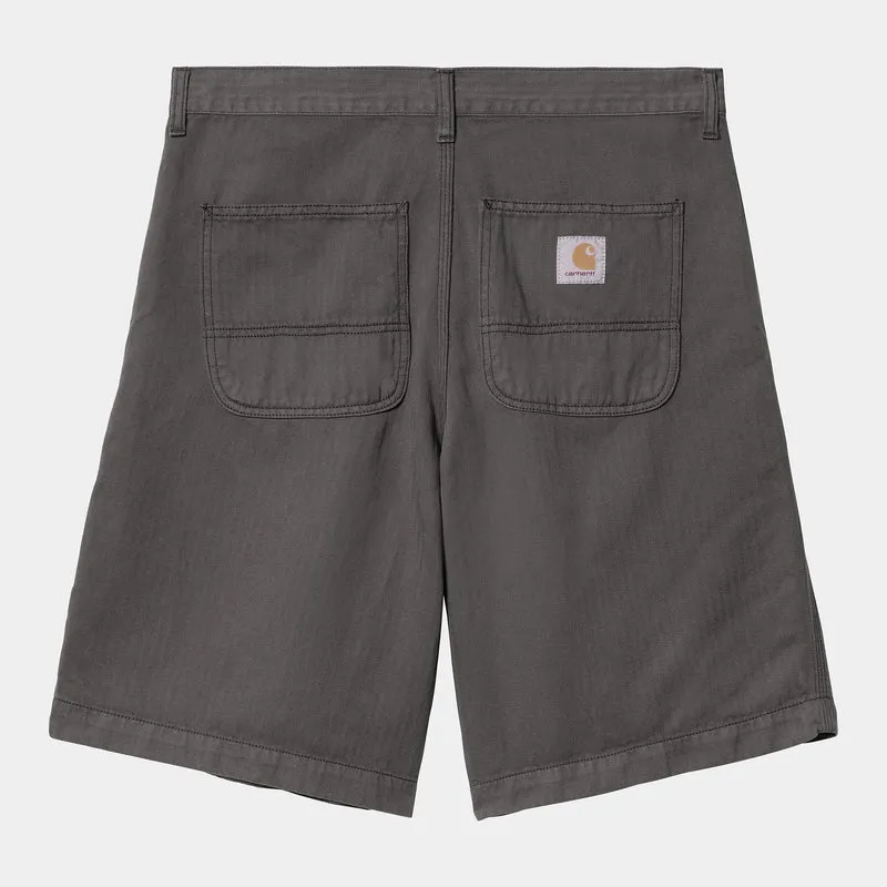 Carhartt WIP Herr Cooper Shawnee Herringbone Shorts | Grafitfärgade plagg