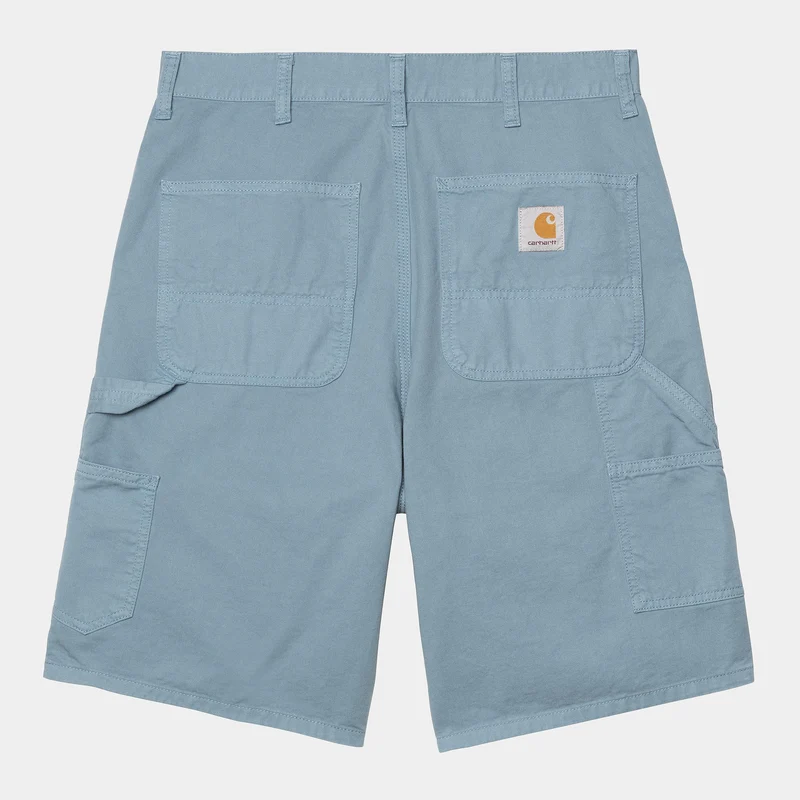 Carhartt WIP Herr Single Knee Newcomb Drill Shorts | Lerblå