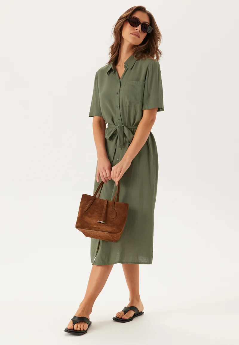 Pcpia 2/4 MIDI SHIRT DRESS