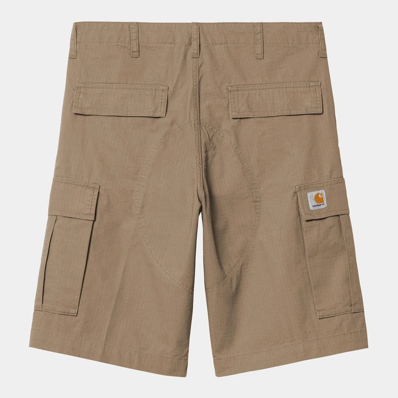 Carhartt WIP Herr Cargo Shorts i läder med sköljning