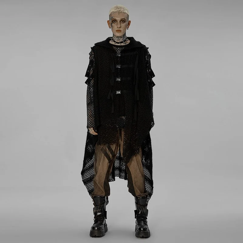 Gothic-spännen för män i oregelbunden mesh-väst