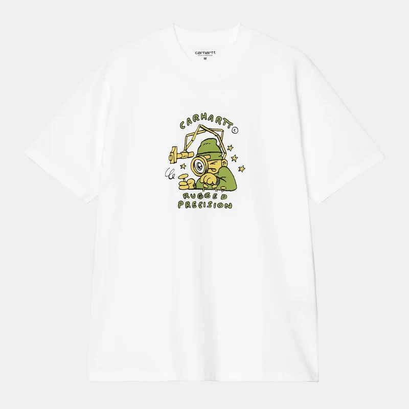Carhartt WIP Herr Precisionsarbete T-shirt | Vit