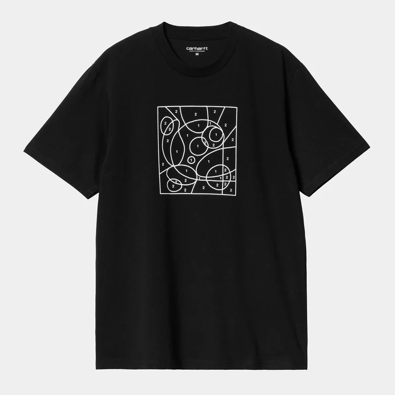 Carhartt WIP Herr T-shirt med siffror | Svart