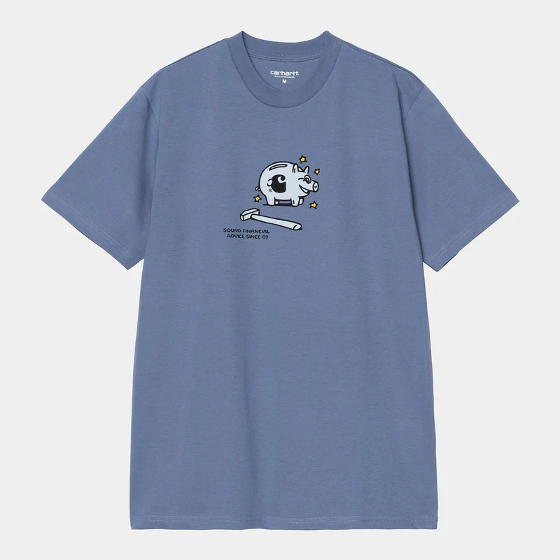 Carhartt WIP Herr Spargris T-shirt | Blå Iris
