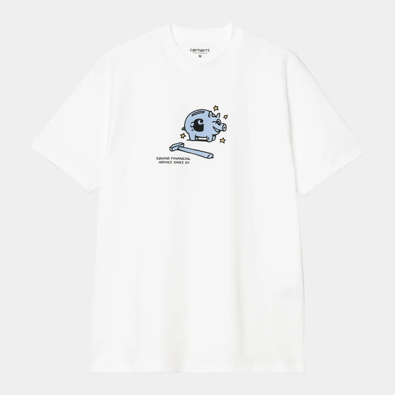 Carhartt WIP Herr Piggybank T-shirt | Vit