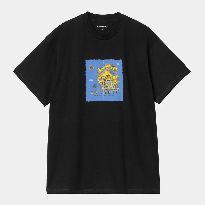 Carhartt WIP Herr T-shirt med gammaldags motiv | Svart
