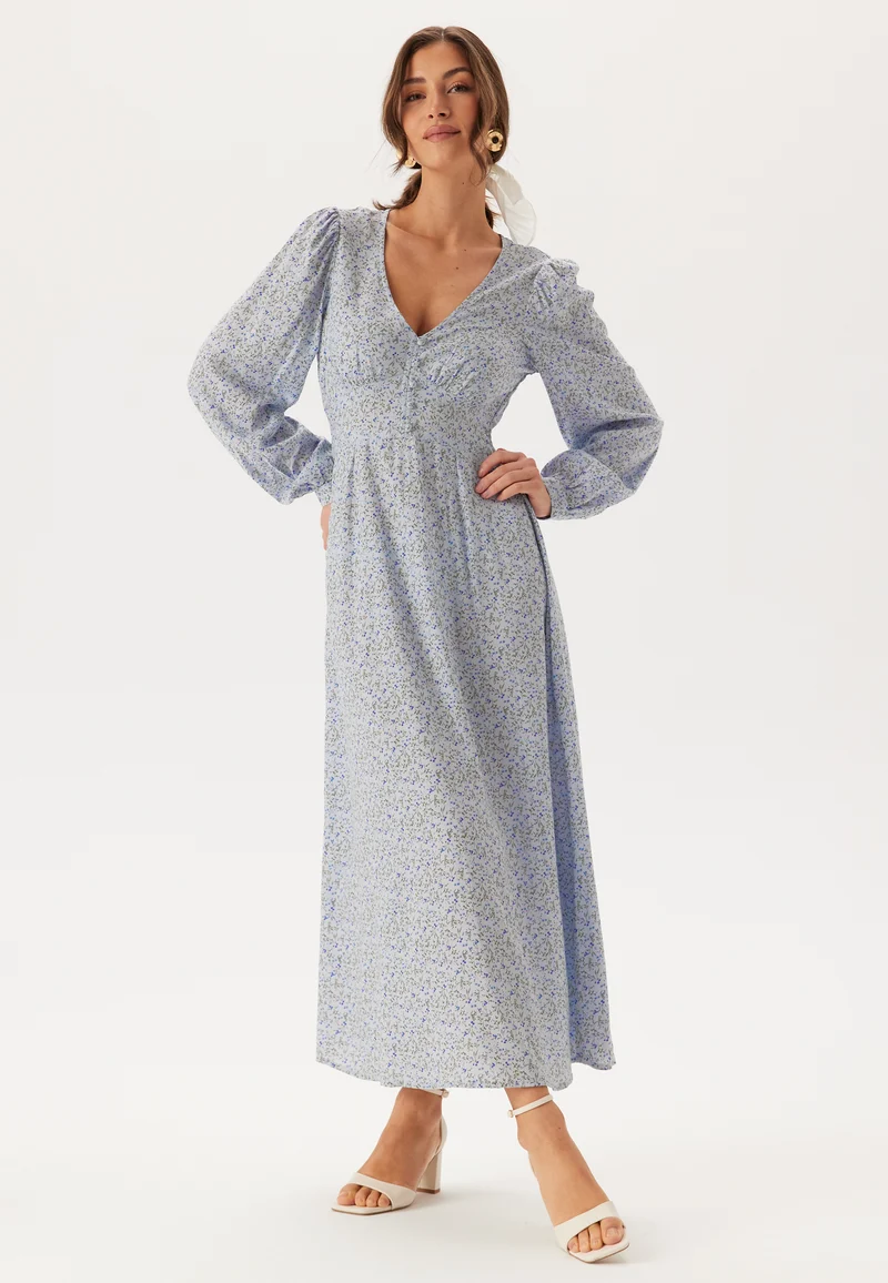 Viscose V-neck Maxi Dress