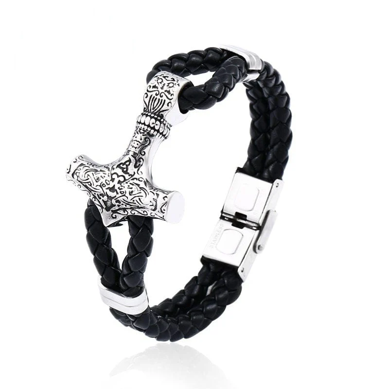Punk Hammer Carved Armband för män