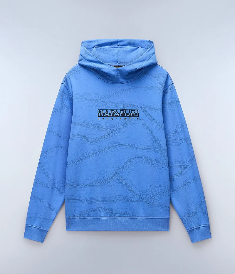 Napapijri Herr Cellini Hoodie - Ljusblå