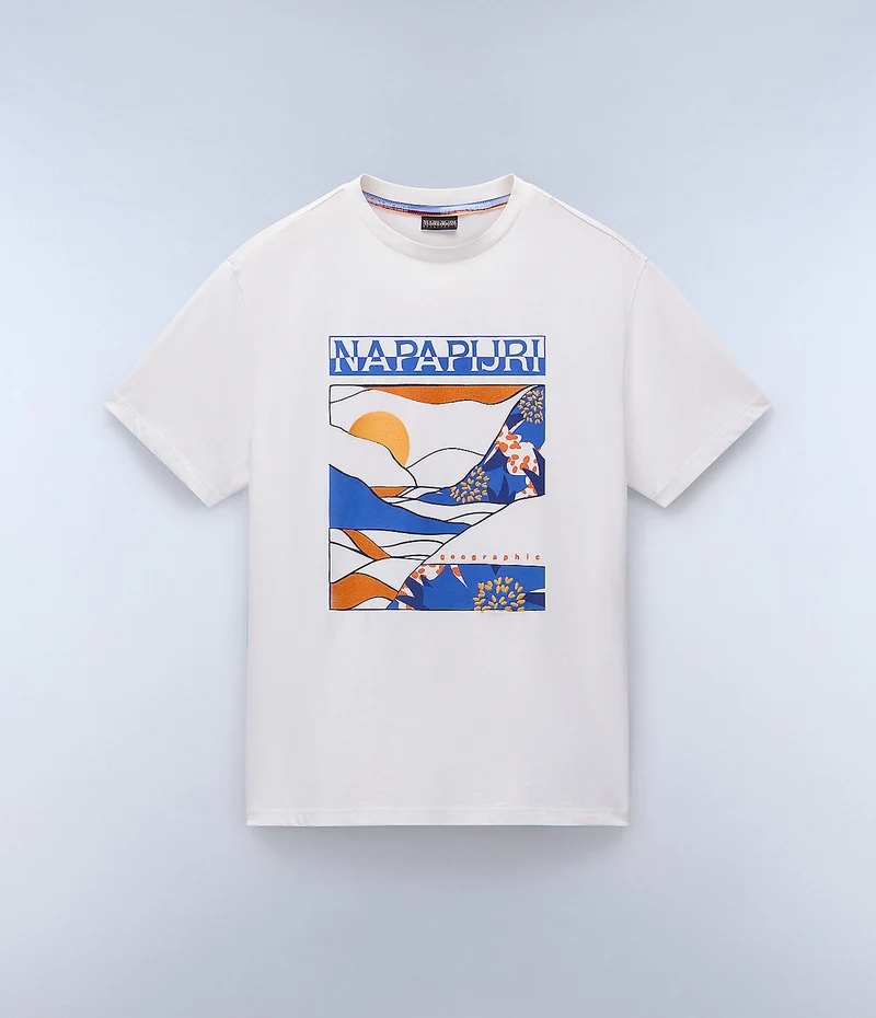 Napapijri Herr Valdor T-shirt - Vit Häger