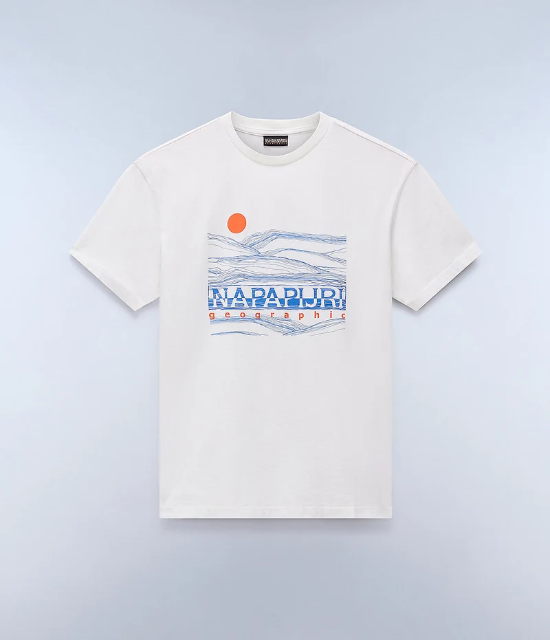 Napapijri Herr Buti T-shirt - Vit Häger