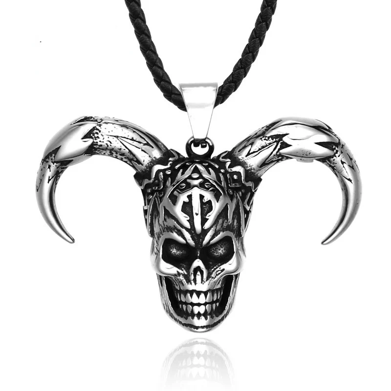 Punk Antilope Skull Halsband för män