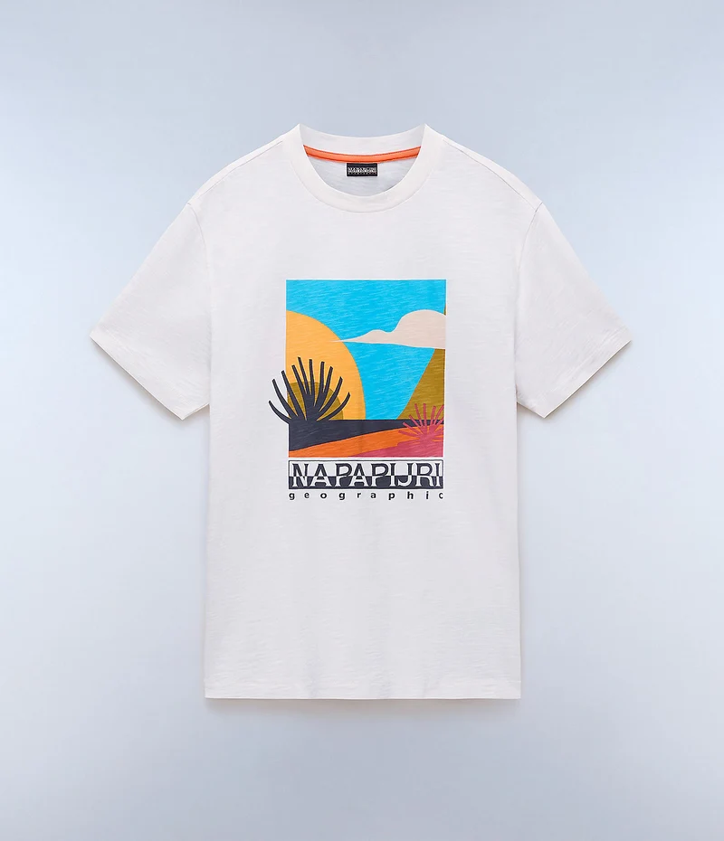 Napapijri Herr Arbia T-shirt - Vit Whisper
