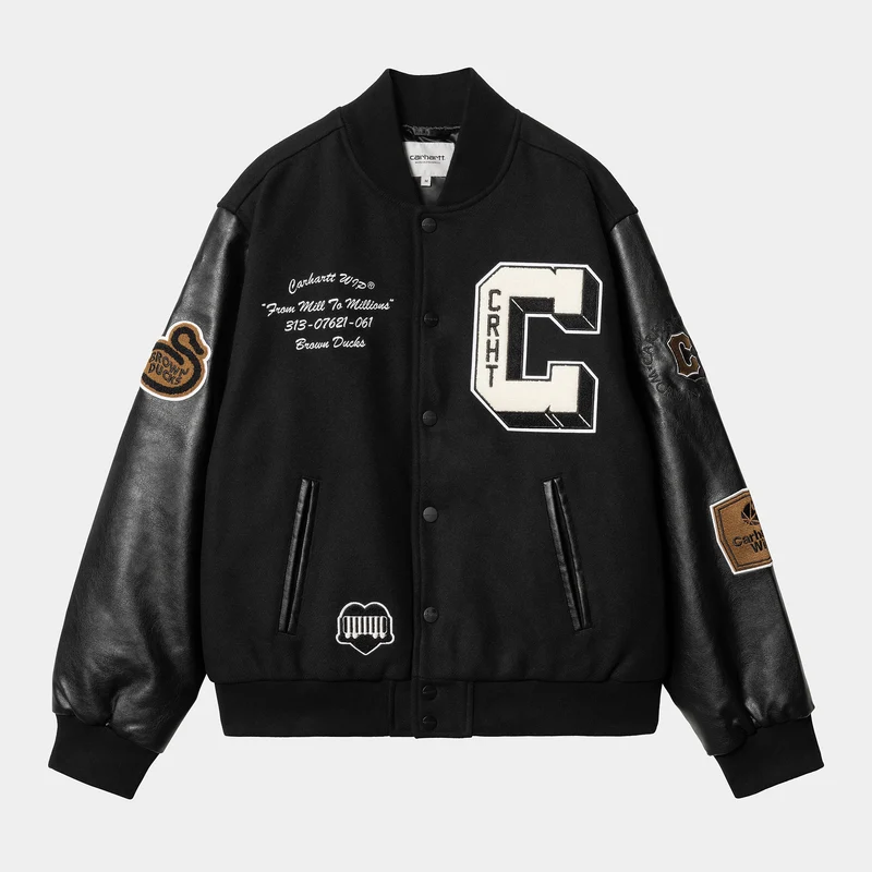 Carhartt WIP Herr Brown Ducks Bomberjacka - Svart