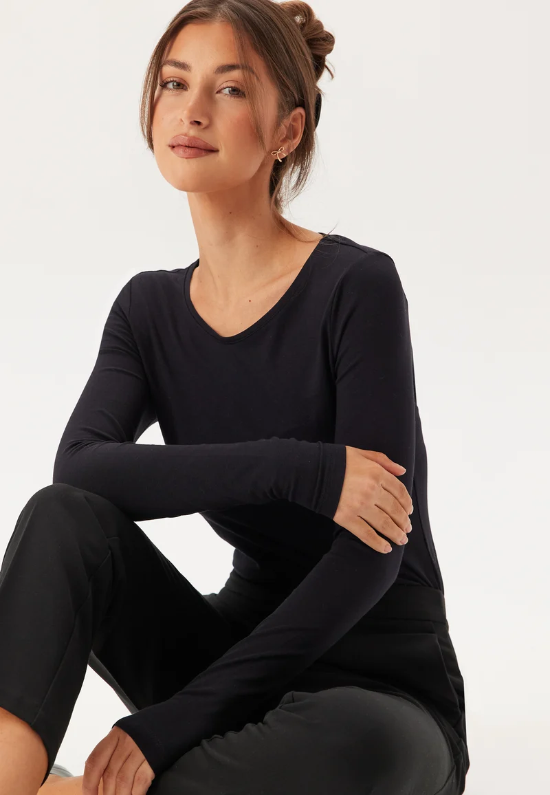 Vinora L/S O-NECK TOP - NOOS