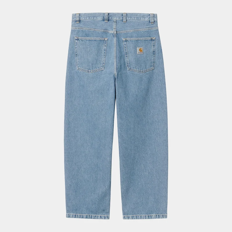 Carhartt WIP Herr Brandon Smith Jeansbyxor - Blå Sten Blekta