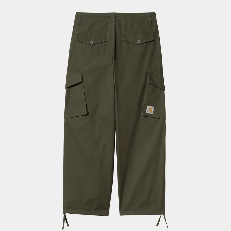 Carhartt WIP Mens Unit Cotton Twill Byxa - Turtle Stone Washed