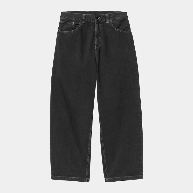 Carhartt WIP Herr Brandon Clark Twill-byxor - Svarta stenfärgade