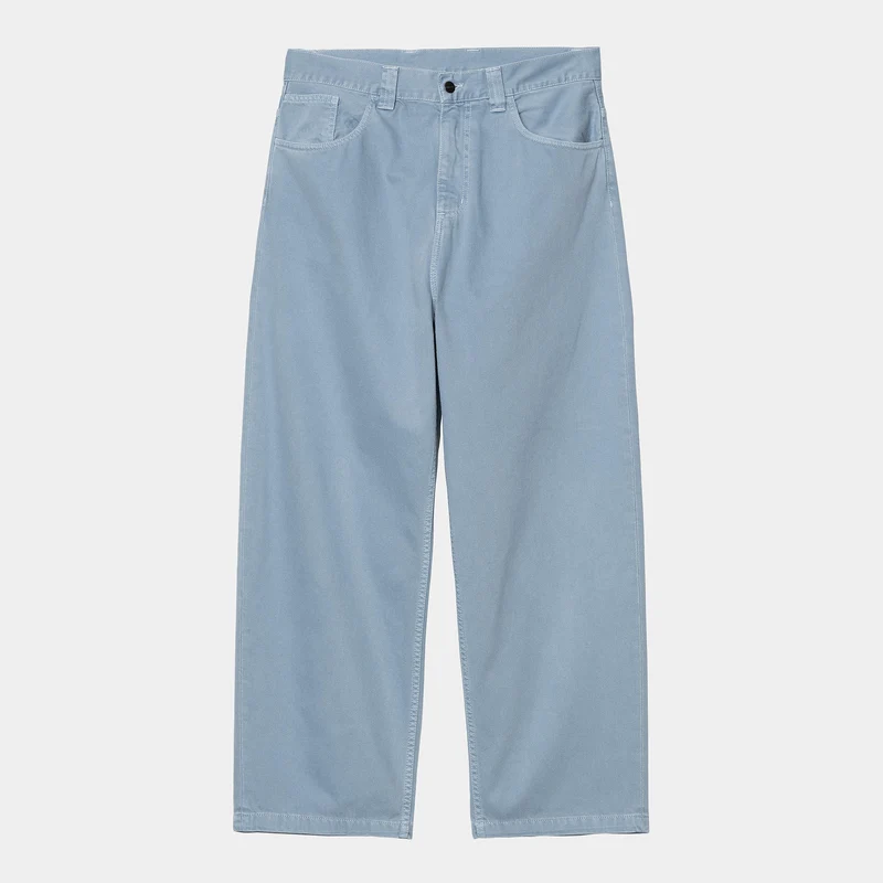Carhartt WIP Herr Brandon Clark Twill-byxor - Icy Water Stone Dyed