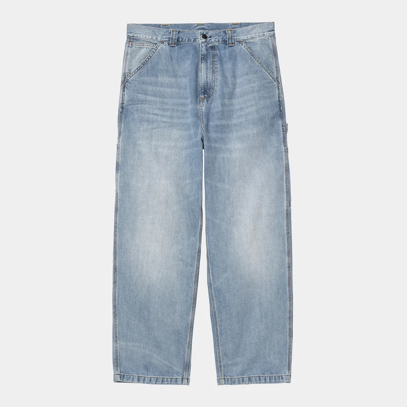 Carhartt WIP Herr OG Single Knee Camano Jeansbyxor - Blå Burst Washed