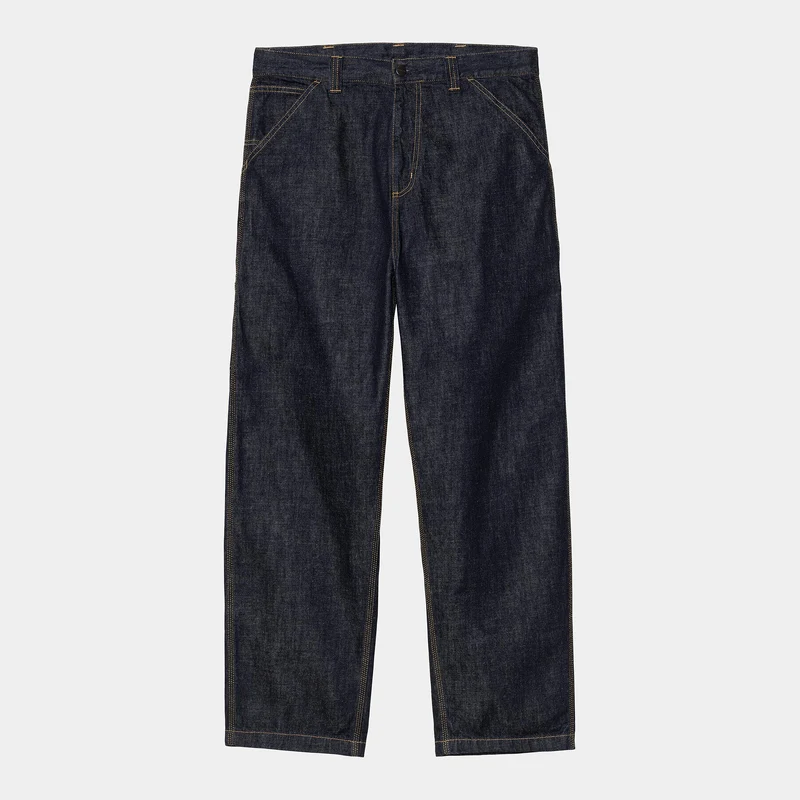 Carhartt WIP Herr OG Single Knee Camano Jeansbyxor - Blå Sköljda