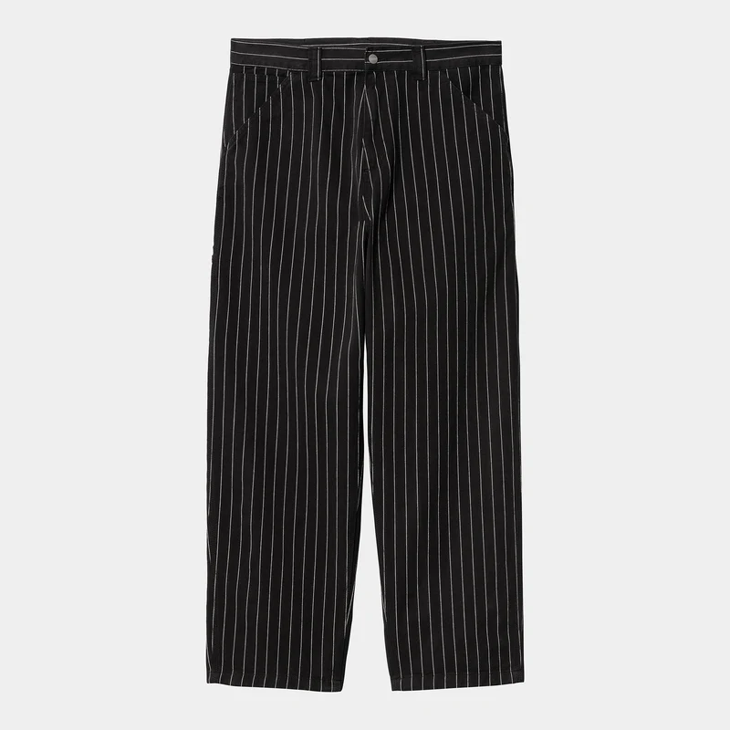 Carhartt WIP Herr OG Single Knee Byxa - Seaton Randig Svart