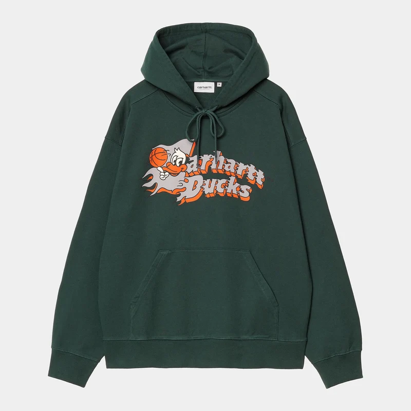 Carhartt WIP Flaming Ducks hoodie för herr - Barrträd