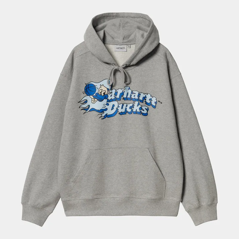Carhartt WIP Flaming Ducks Hoodie för herr - Grå Ljung