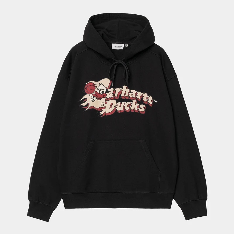 Carhartt WIP Flaming Ducks hoodie för herr - Svart