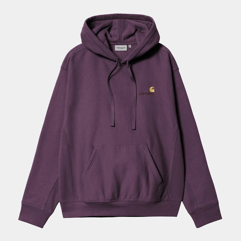 Carhartt WIP Herr American Script Hoodie - Huckleberry