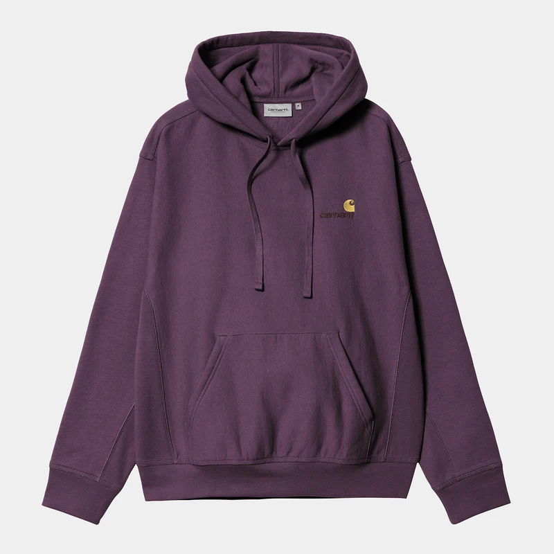 Carhartt WIP Herr American Script Hoodie - Huckleberry