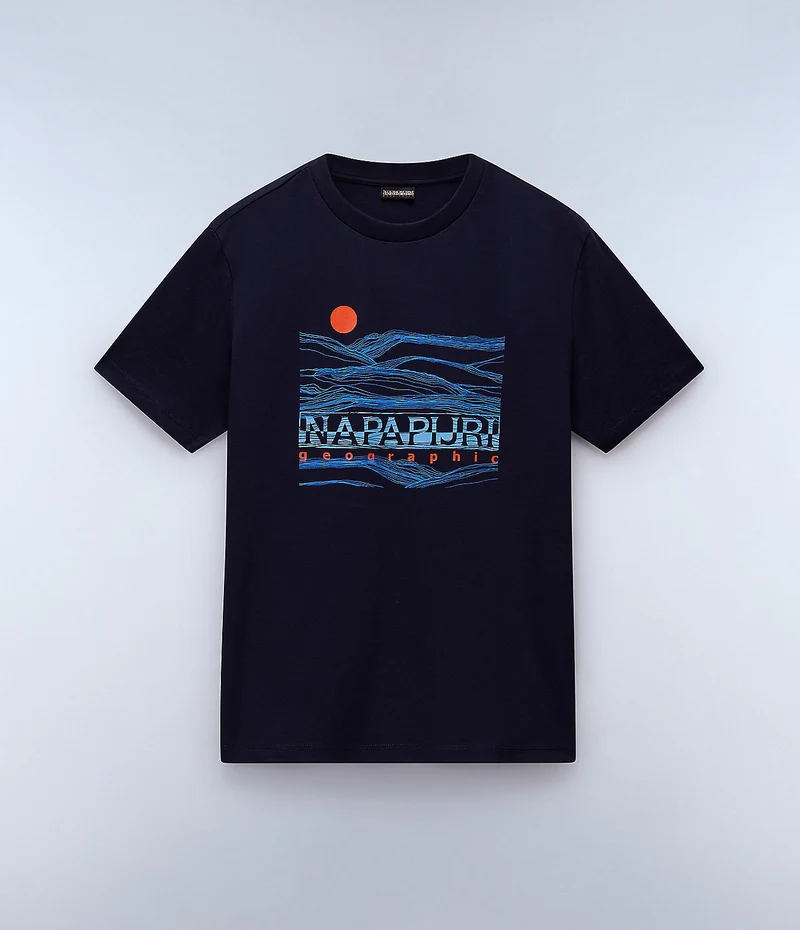 Napapijri Herr Buti T-shirt - Marinblå