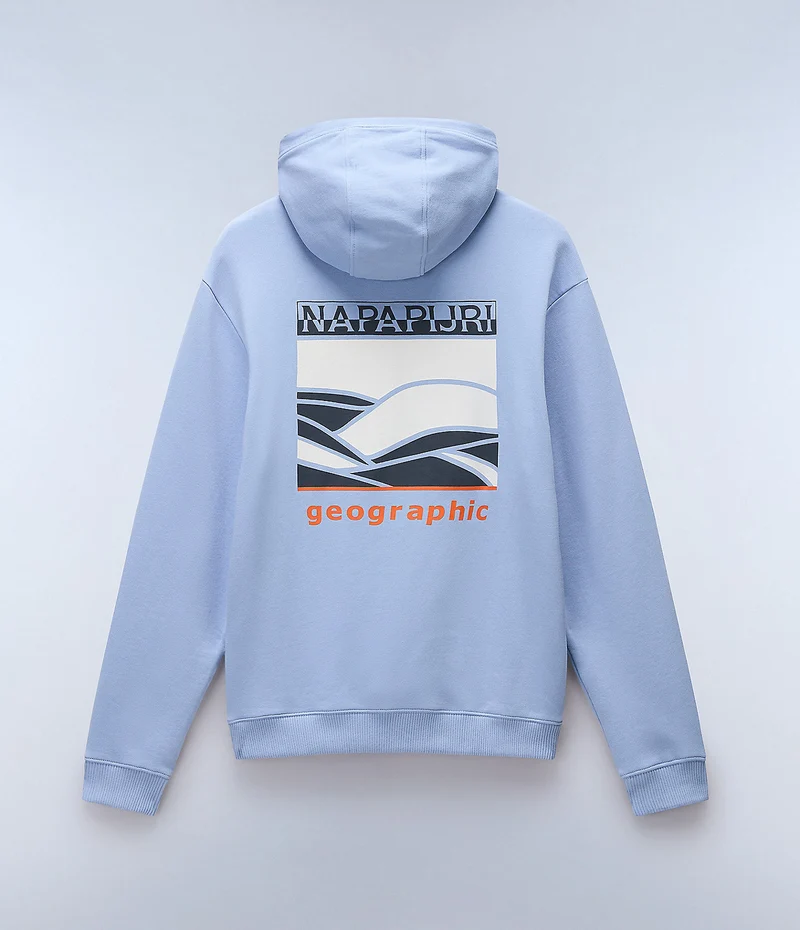 Napapijri Herr Sovana Hoodie - Mjuk Chambray