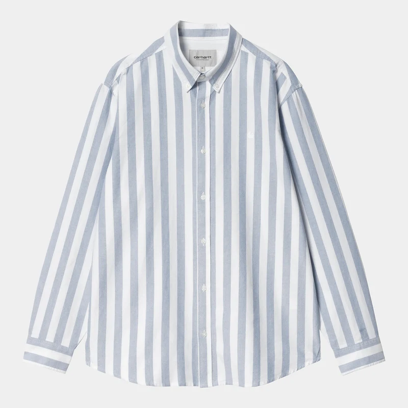 Carhartt WIP Herr Dillion Stripe Shirt - Bleach