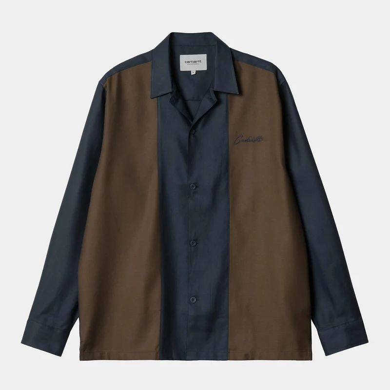 Carhartt WIP Herr Delaney Stripe Shirt - Mizar / Liberica
