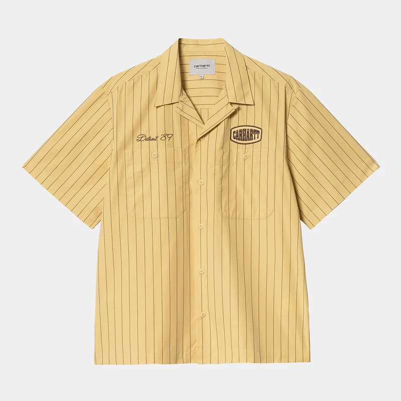 Carhartt WIP Hendry Seaton Stripe Shirt för herr - halm