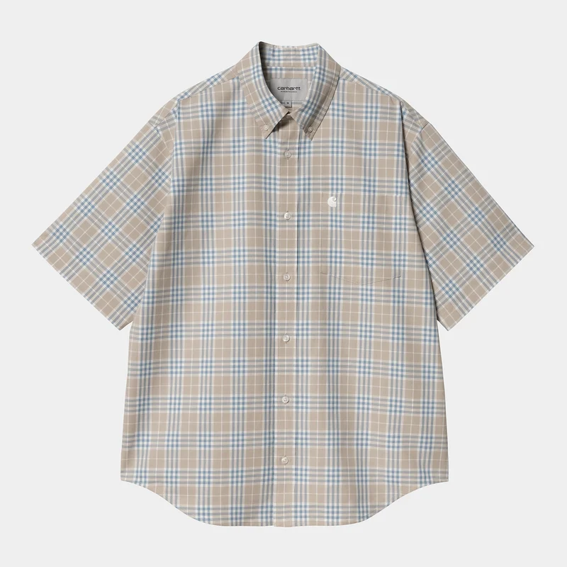Carhartt WIP Herr Niven rutig skjorta - Vägg