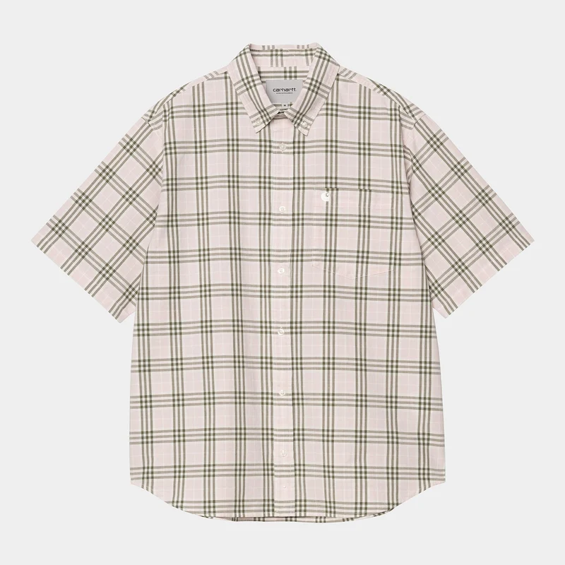Carhartt WIP Niven rutig skjorta för män - Air Pink