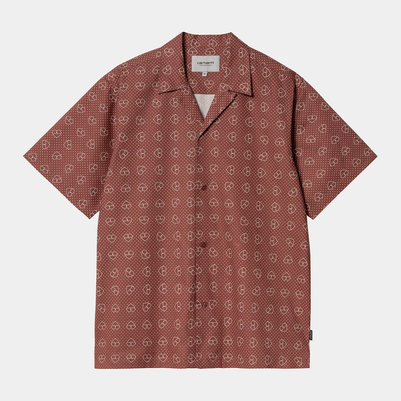 Carhartt WIP Herr Furoshiki Print Shirt - Henna
