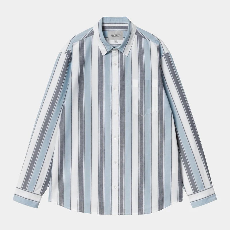 Carhartt WIP Herr Kendricks Stripe Shirt - Blå