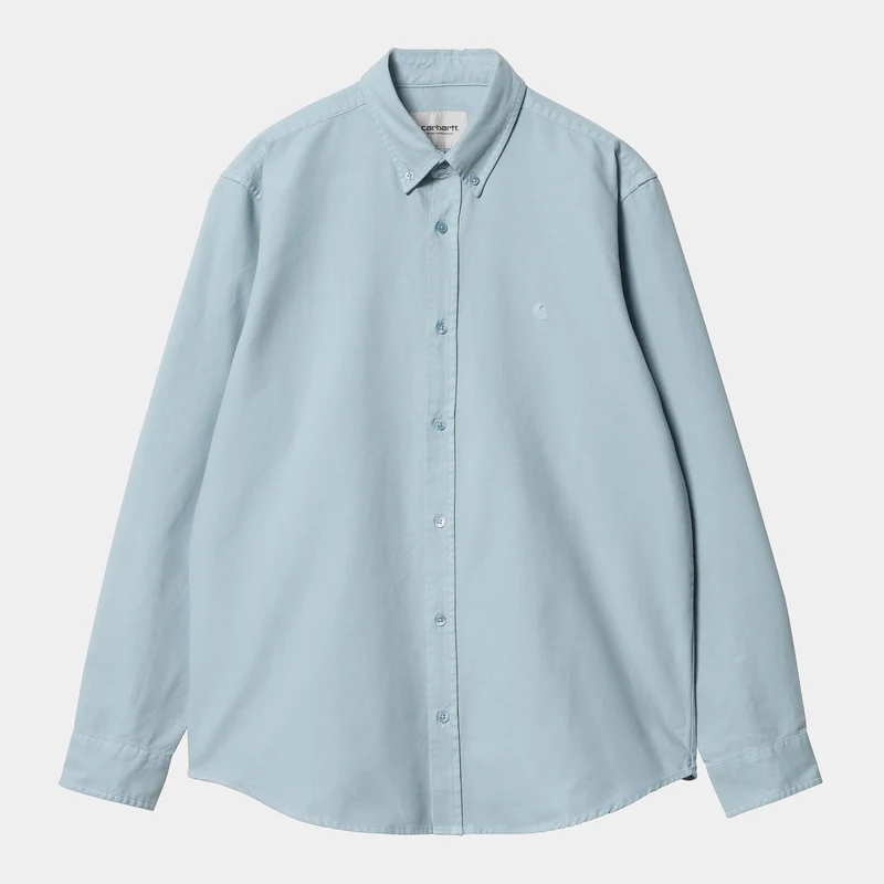 Carhartt WIP Boltonskjorta för män - Frostad Blå