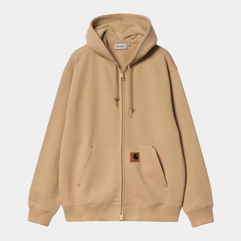 Carhartt WIP Herr Eldon Sweat Jacket Hoodie - Dusty Hamilton Brown