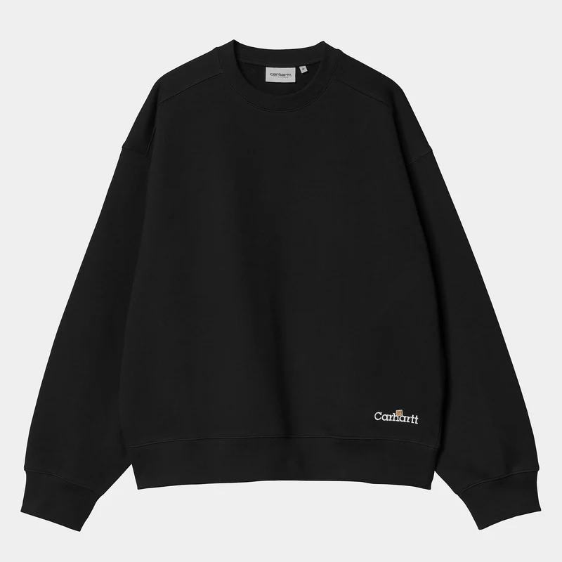 Carhartt WIP Män Label Script Sweat Top - Svart