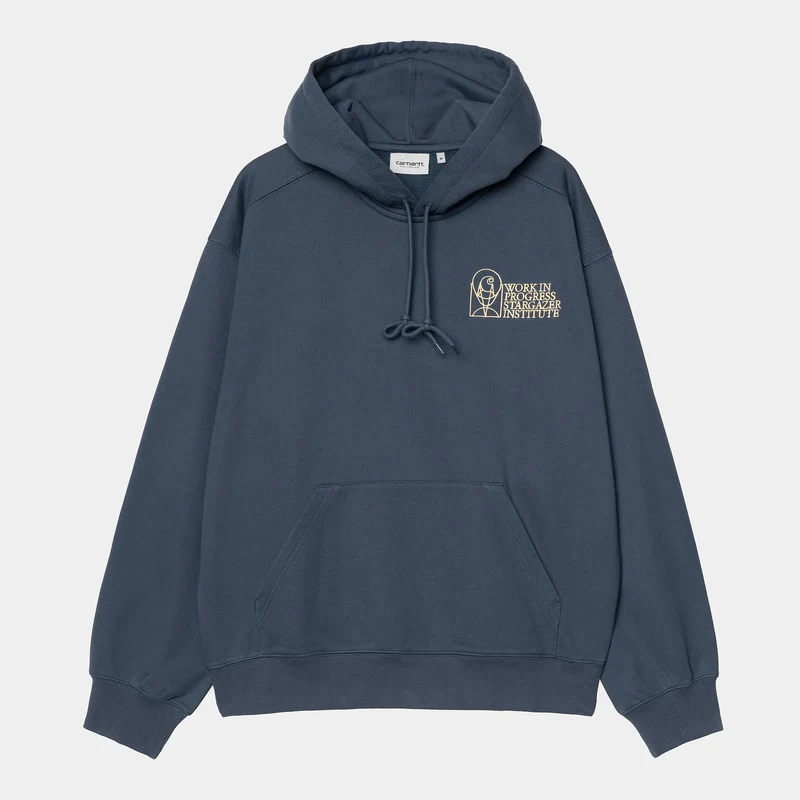 Carhartt WIP Herr Stargazer Hoodie - Dusky Blue / Yellow
