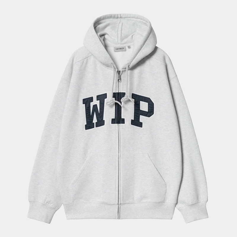Carhartt WIP Herr WIP Sweat Hoodie - Ash Heather Stone Washed