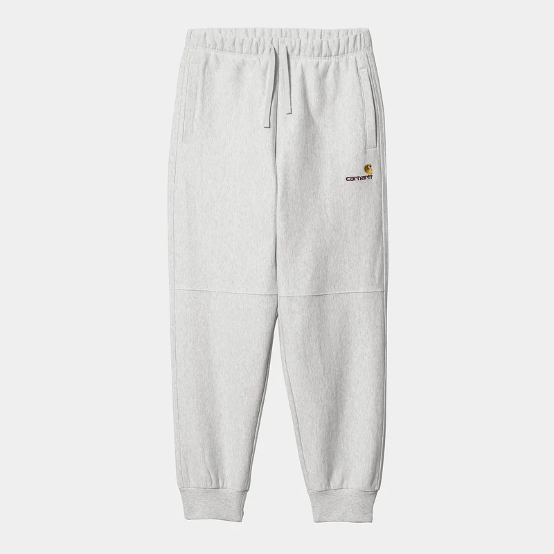 Carhartt WIP Herr American Script Joggingbyxor - Ash Heather